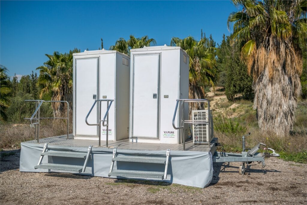 Portable toilets
